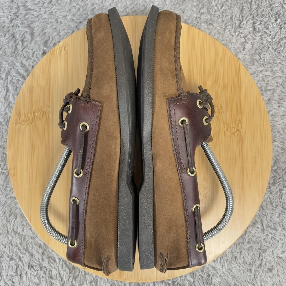 Sperry Top-Sider Authentic Original 2-Eye Boat Shoes Men's Size 9M Brown Leather